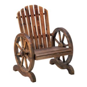 WAGON WHEEL ADIRONDACK CHAIR