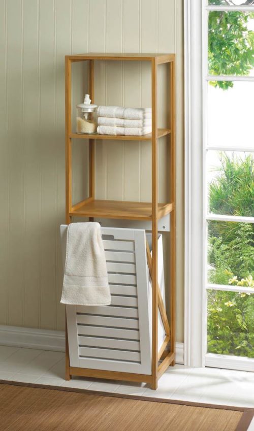 BAMBOO HAMPER SHELF