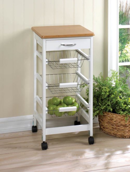 KITCHEN SIDE TABLE TROLLEY