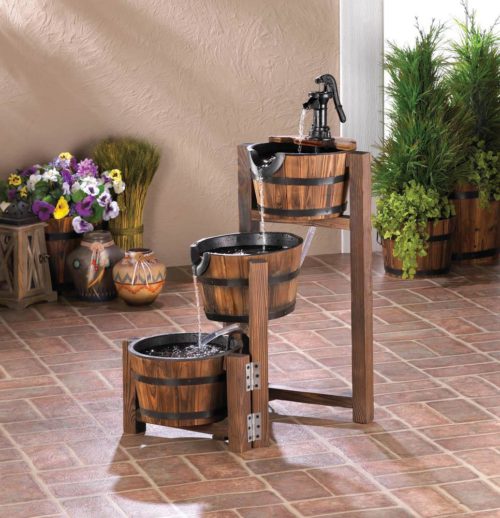 APPLE BARREL CASCADING FOUNTAIN