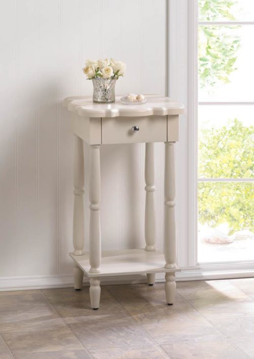 CHATHAM WHITE SIDE TABLE