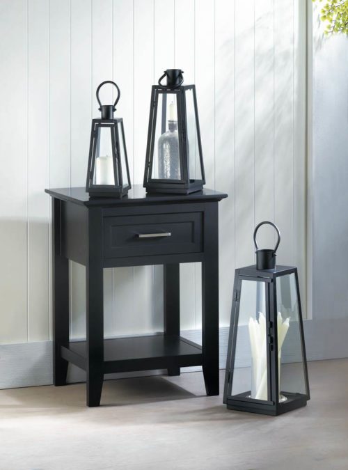 BLACK CROSSTOWN SIDE TABLE