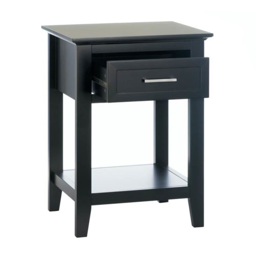 BLACK CROSSTOWN SIDE TABLE