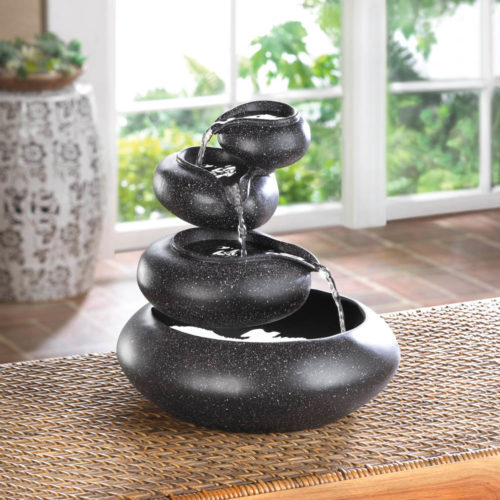 FOUR-TIER TABLETOP FOUNTAIN